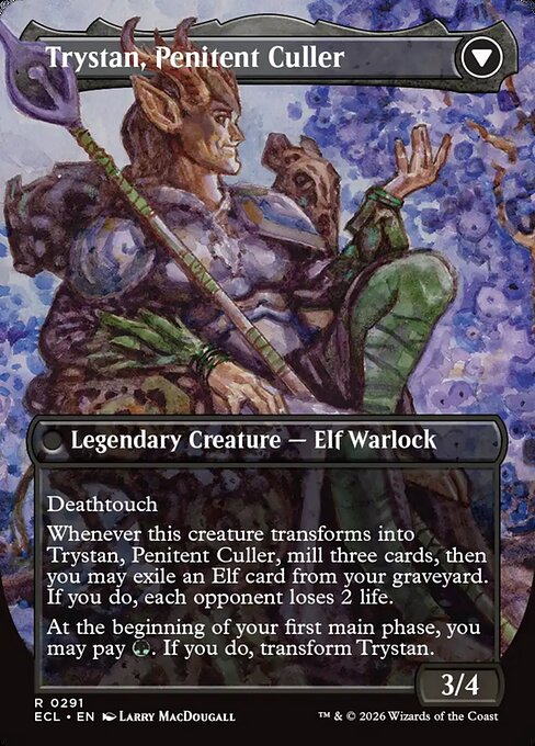 Trystan, Callous Cultivator // Trystan, Penitent Culler (Back)