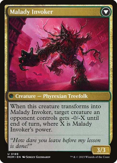 Herbology Instructor // Malady Invoker (March of the Machine 189) - WZRD TCG