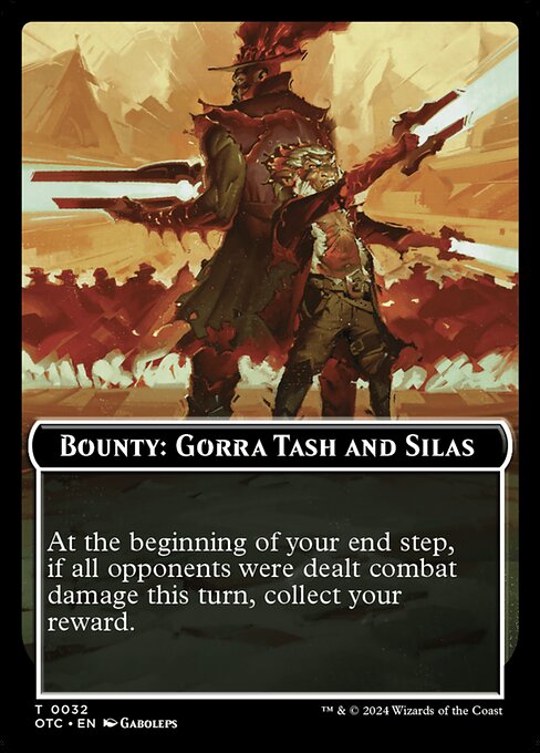 Bounty: Gorra Tash and Silas // Wanted! front