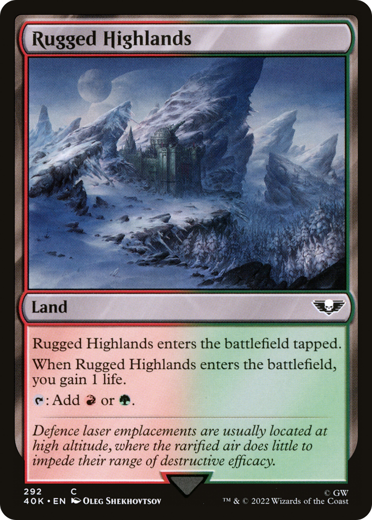 Rugged Highlands (40K) 292 - WZRD TCG