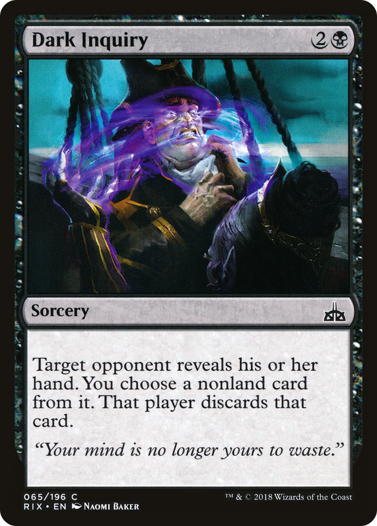 Dark Inquiry (RIX) 65 - WZRD TCG