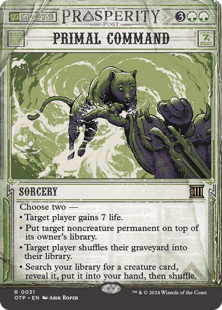 Primal Command (OTP) 31