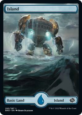 Island - Full Art, BRO, 280, NM, Foil