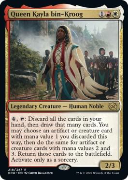 Queen Kayla bin-Kroog, BRO, 218, NM, Foil