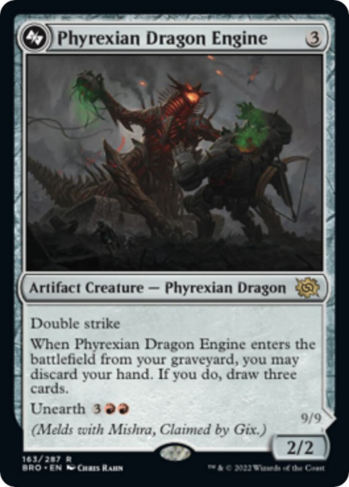Phyrexian Dragon Engine, BRO, 163, NM