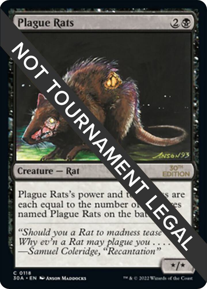 Plague Rats, 30A, 118, NM