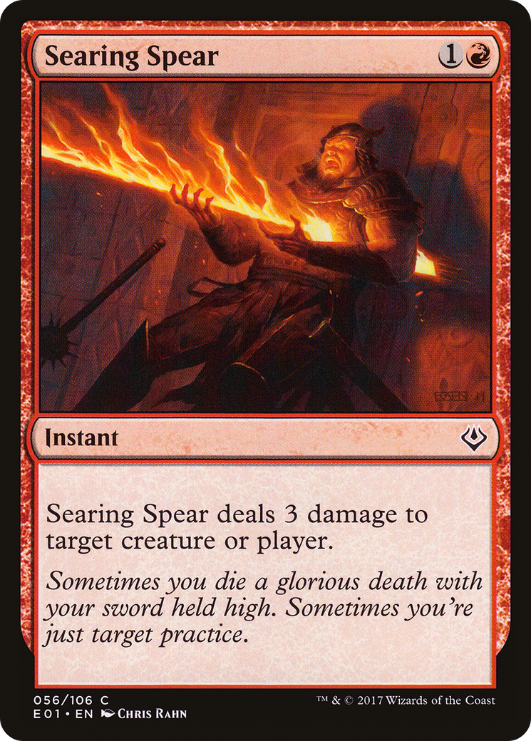 Searing Spear (E01) 56 - WZRD TCG