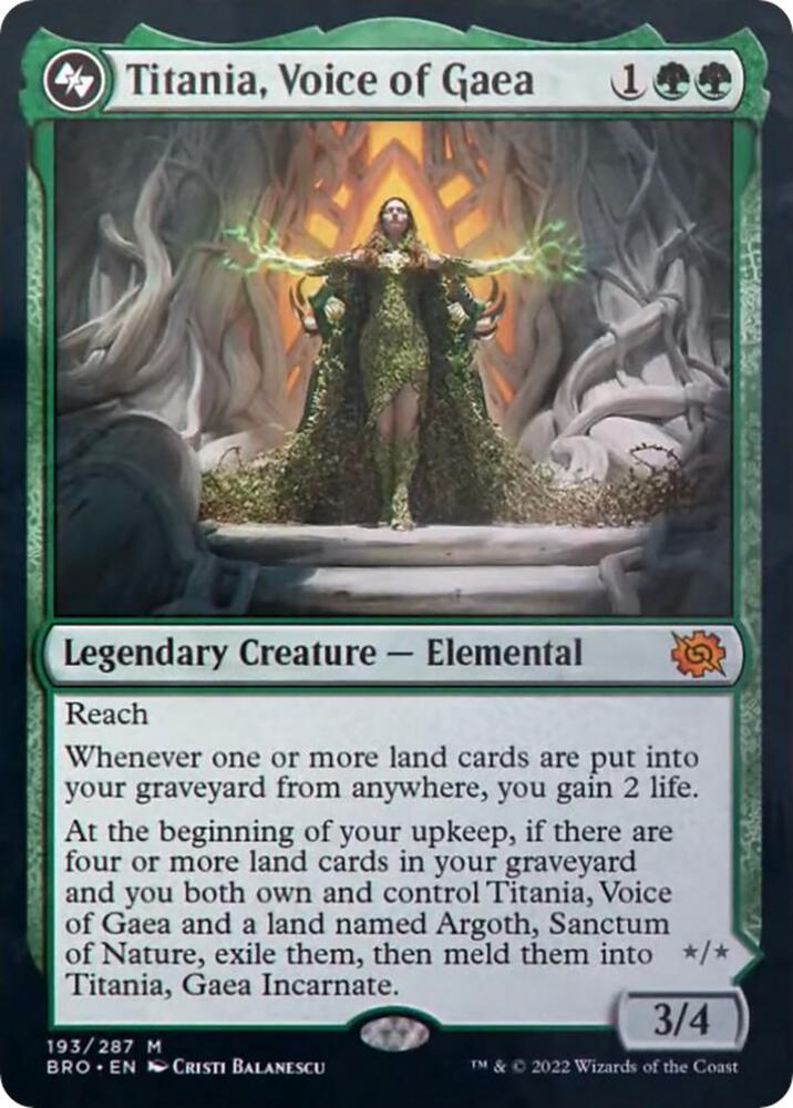 Titania, Voice of Gaea, BRO, 193, NM