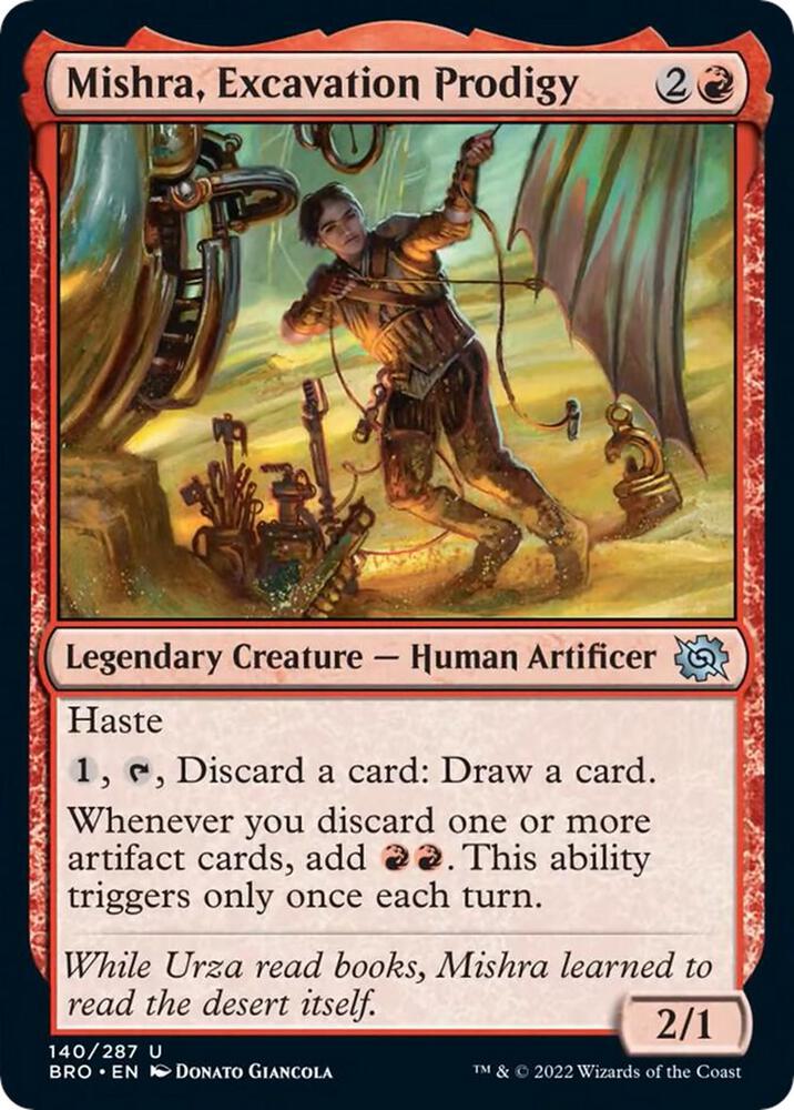 Mishra, Excavation Prodigy, BRO, 140, NM