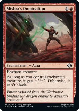 Mishra's Domination, BRO, 142, NM, Foil
