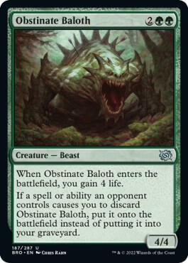 Obstinate Baloth, BRO, 187, NM, Foil