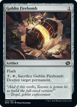 Goblin Firebomb, BRO, 235, NM
