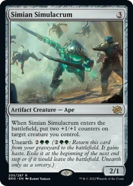 Simian Simulacrum, BRO, 205, NM