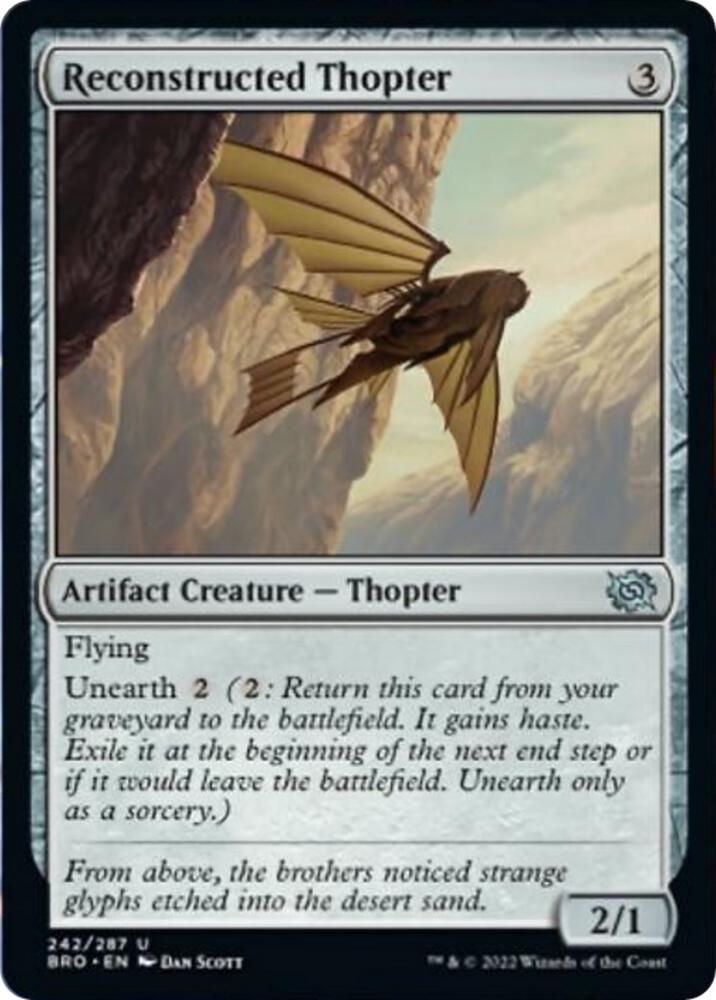 Reconstructed Thopter, BRO, 242, NM