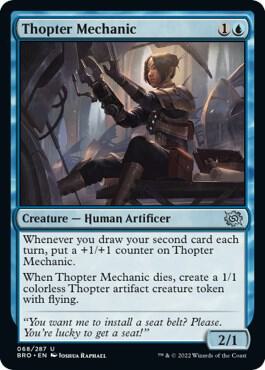 Thopter Mechanic, BRO, 68, NM, Foil