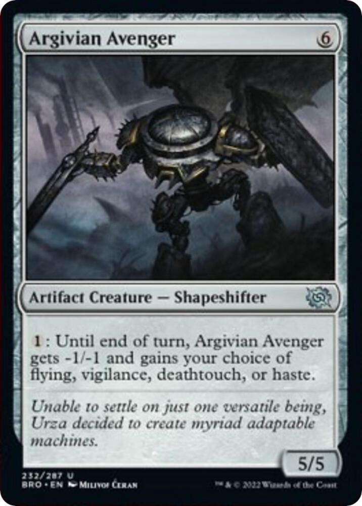 Argivian Avenger, BRO, 232, NM