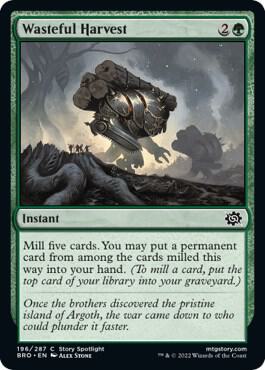 Wasteful Harvest, BRO, 196, NM, Foil