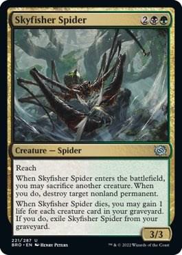 Skyfisher Spider, BRO, 221, NM