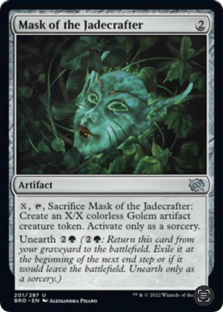 Mask of the Jadecrafter, BRO, 201, NM