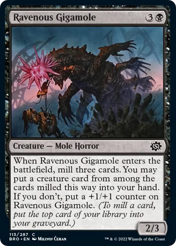 Ravenous Gigamole, BRO, 113, NM