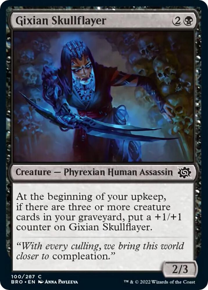 Gixian Skullflayer, BRO, 100, NM, Foil
