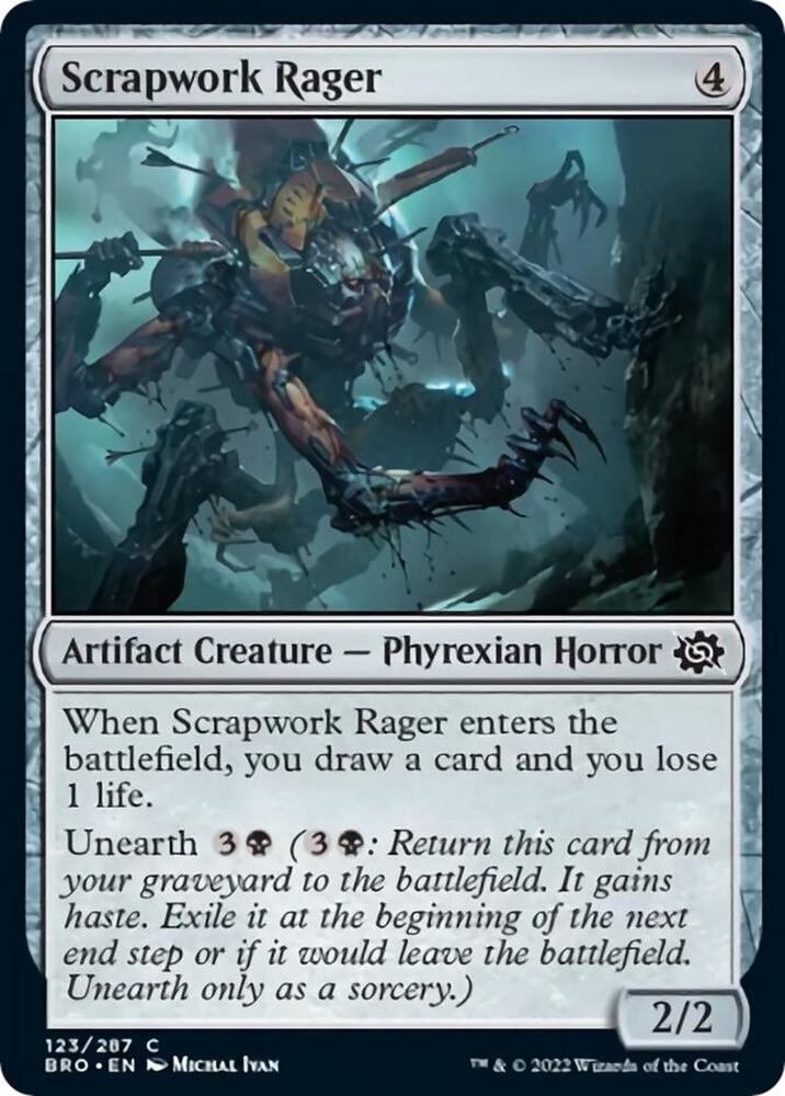 Scrapwork Rager, BRO, 123, NM, Foil