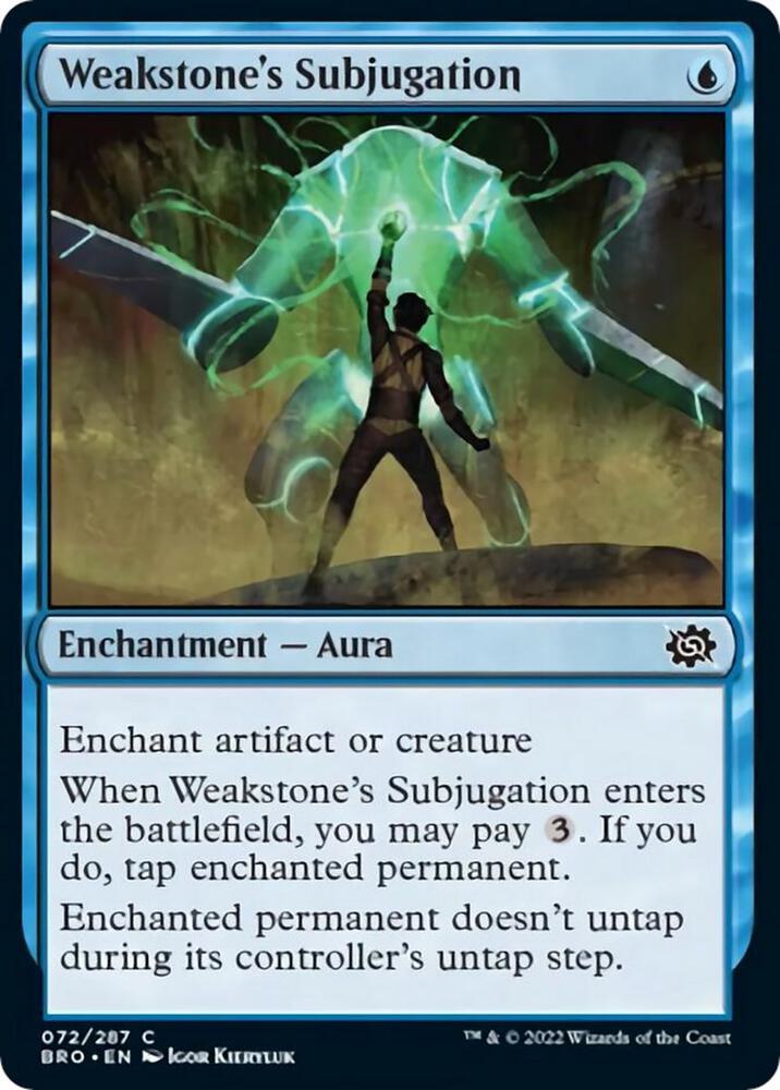 Weakstone's Subjugation, BRO, 72, NM