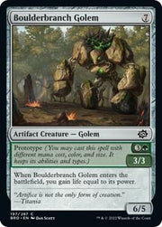 Boulderbranch Golem, BRO, 197, NM, Foil