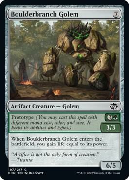 Boulderbranch Golem, BRO, 197, NM, Foil