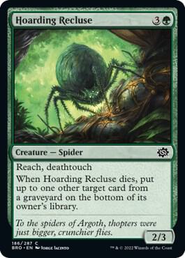 Hoarding Recluse, BRO, 186, NM, Foil