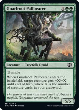 Gnarlroot Pallbearer, BRO, 184, NM