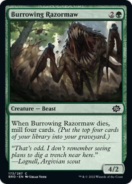 Burrowing Razormaw, BRO, 173, NM