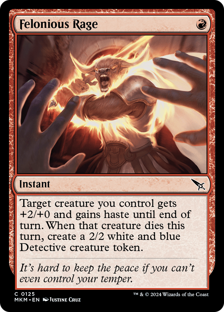 Felonious Rage (MKM) 125 - WZRD TCG