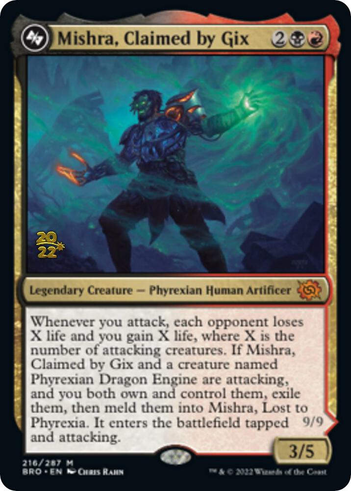 Mishra, Claimed by Gix,, 216, Near Mint, Foil
