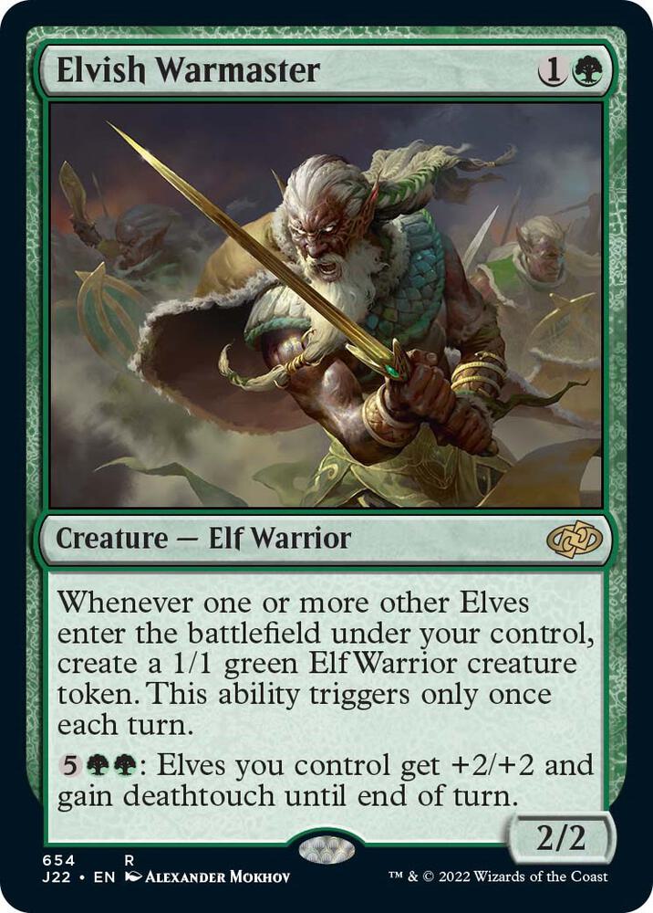 Elvish Warmaster,, 654, Near Mint, Normal