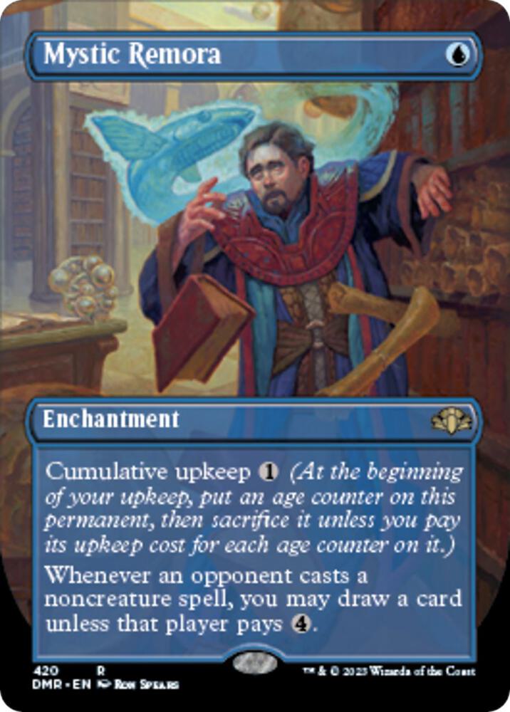 Mystic Remora (Borderless),, 420, Near Mint, Normal