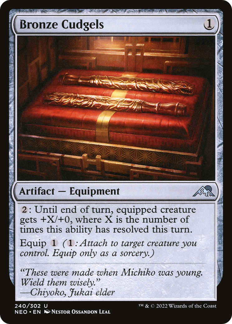 Bronze Cudgels (NEO) 240 - WZRD TCG