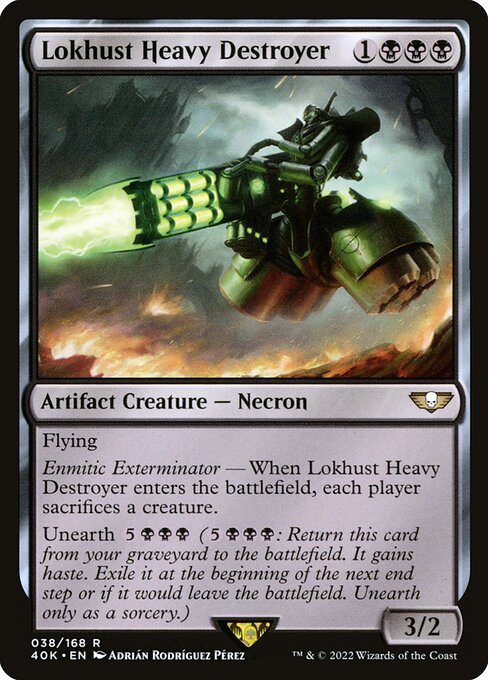 Lokhust Heavy Destroyer front