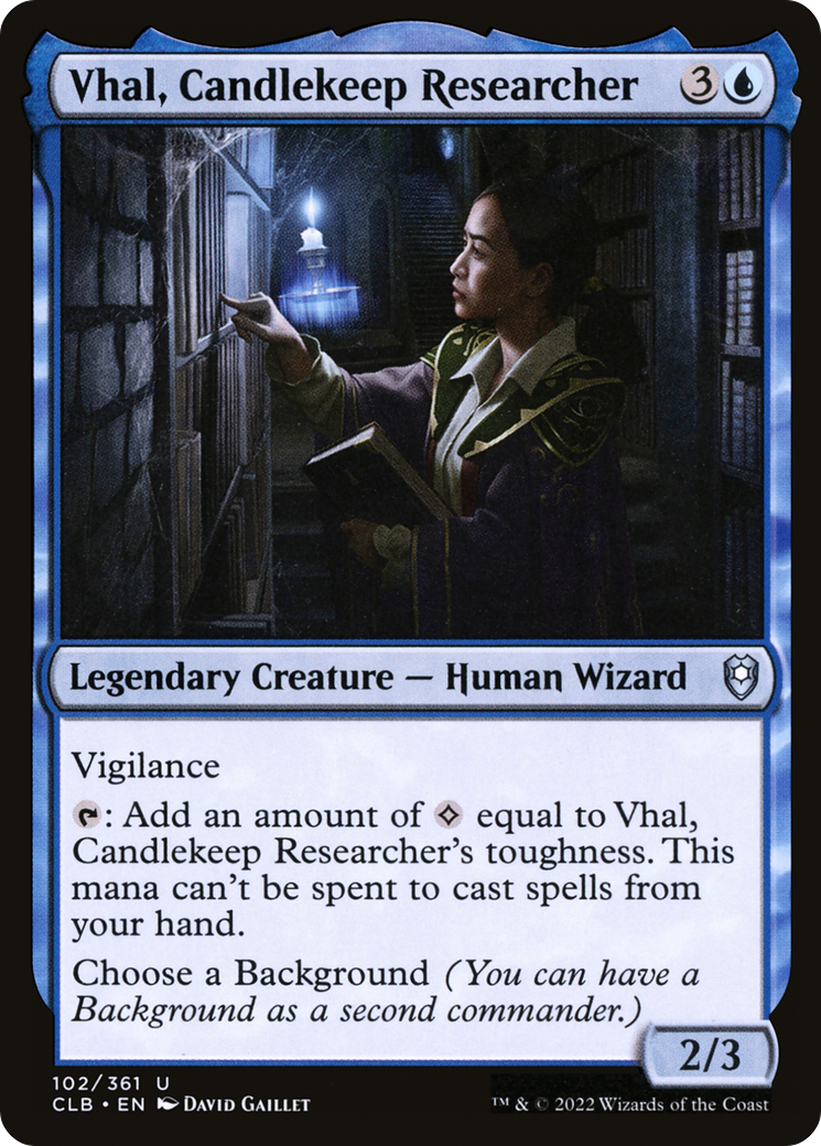 Vhal, Candlekeep Researcher (CLB) 102