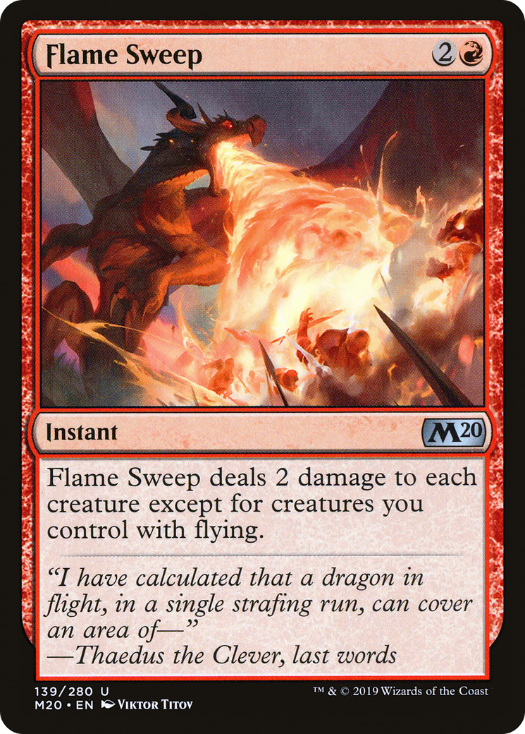 Flame Sweep (M20) 139 - WZRD TCG