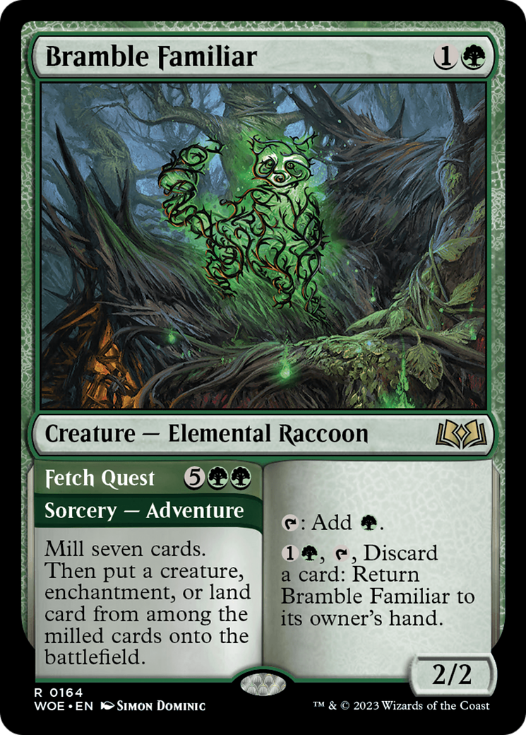 Bramble Familiar // Fetch Quest (WOE) 164