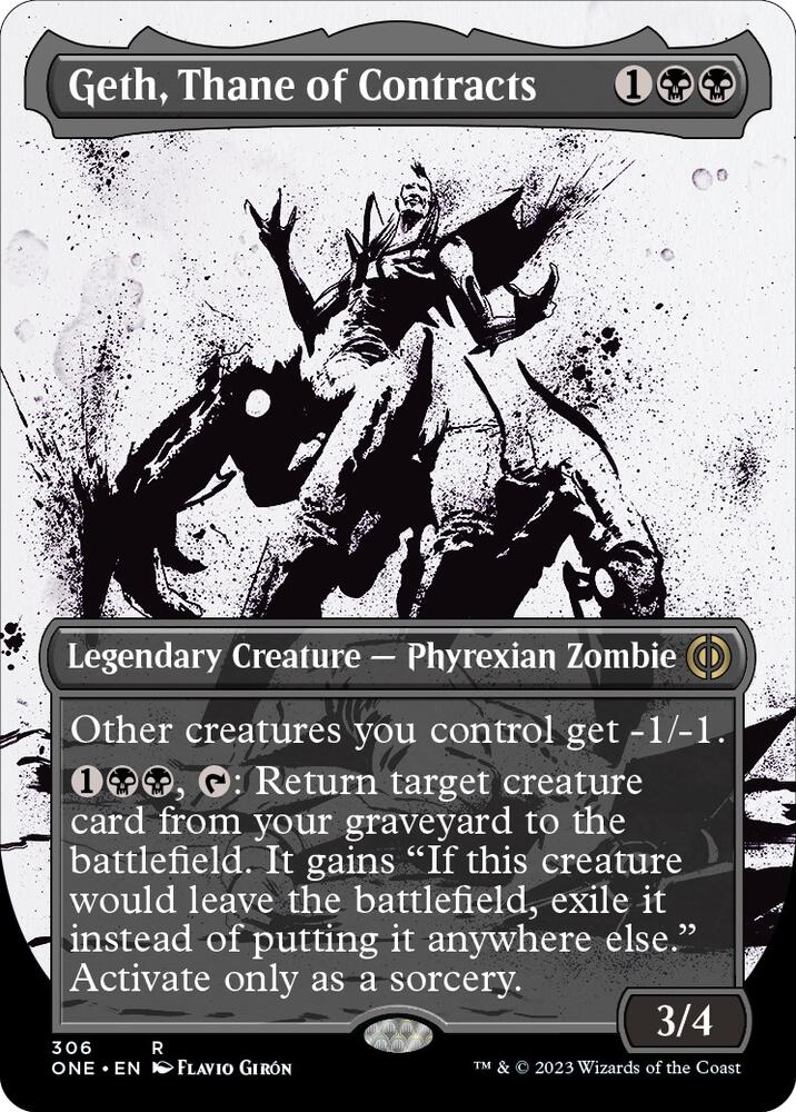 Geth, Thane of Contracts (Showcase), ONE, 306, NM, Foil