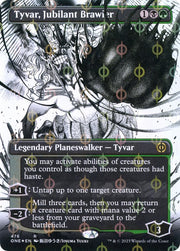 Tyvar, Jubilant Brawler (Borderless) (Step-and-Compleat Foil),, 476, Near Mint,