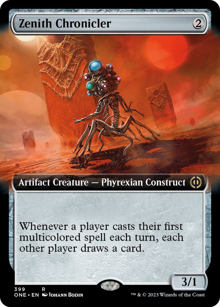 Zenith Chronicler (Extended Art), ONE, 399, NM, Foil