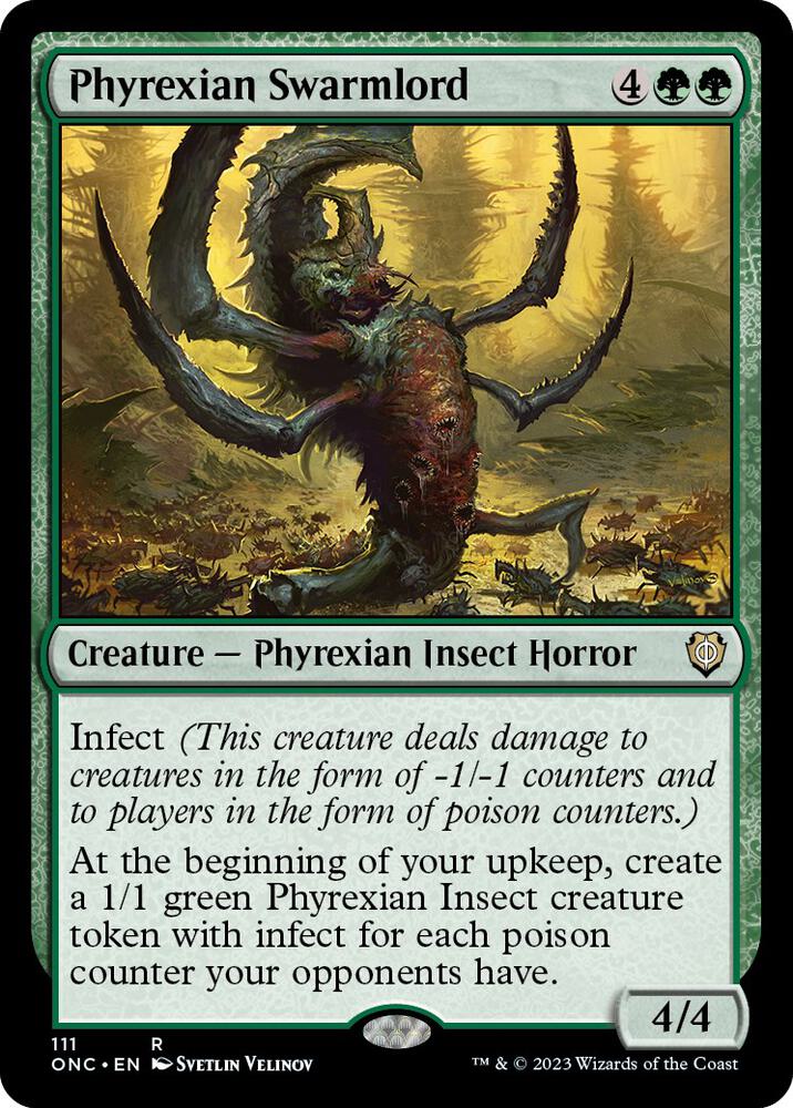 Phyrexian Swarmlord, ONC, 111, NM