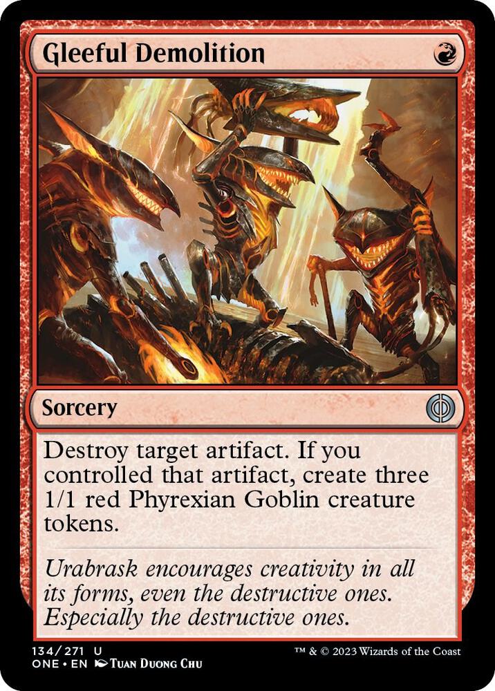 Gleeful Demolition, ONE, 134, NM, Foil
