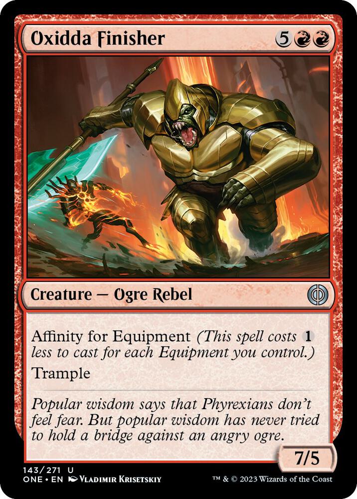 Oxidda Finisher, ONE, 143, NM, Foil
