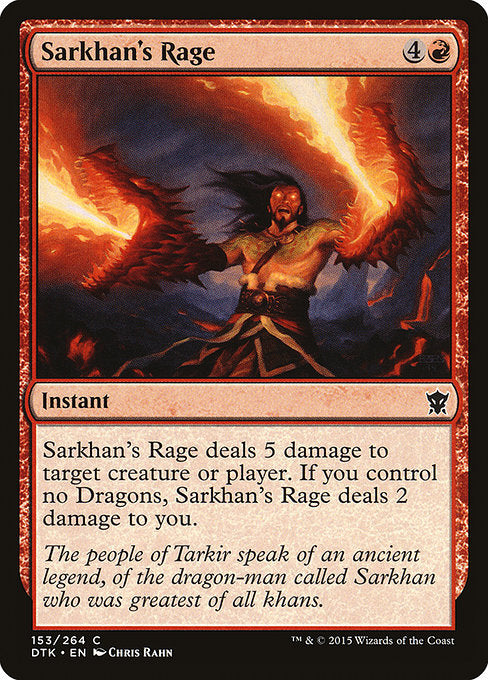 Sarkhan's Rage front