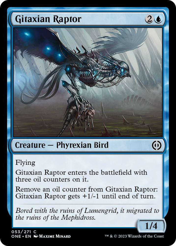 Gitaxian Raptor, ONE, 53, LP