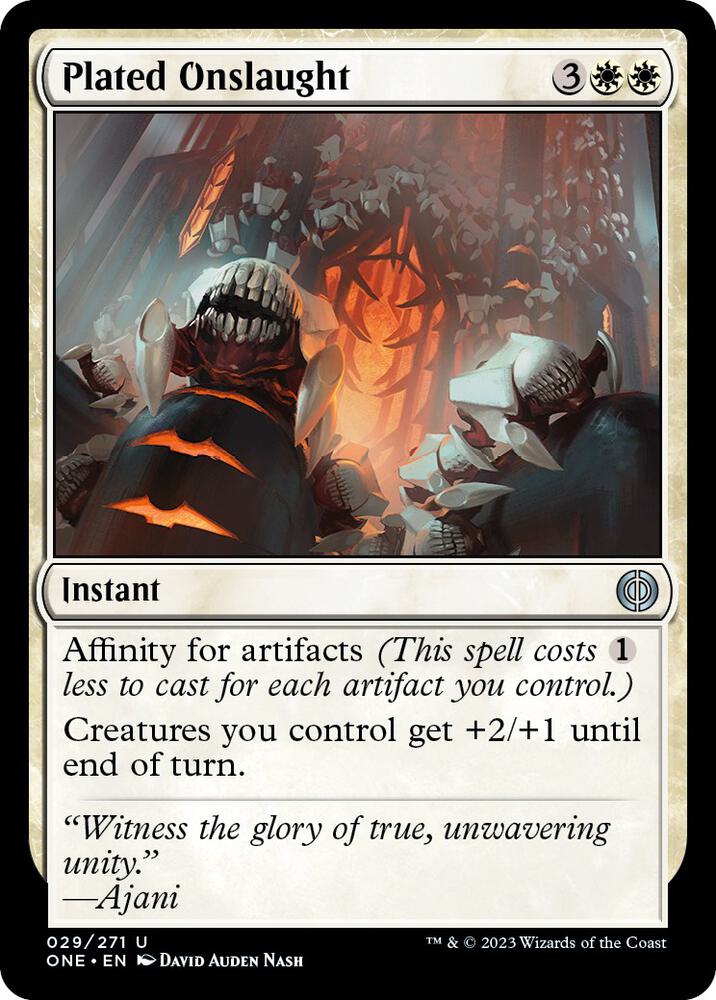 Plated Onslaught, ONE, 29, NM